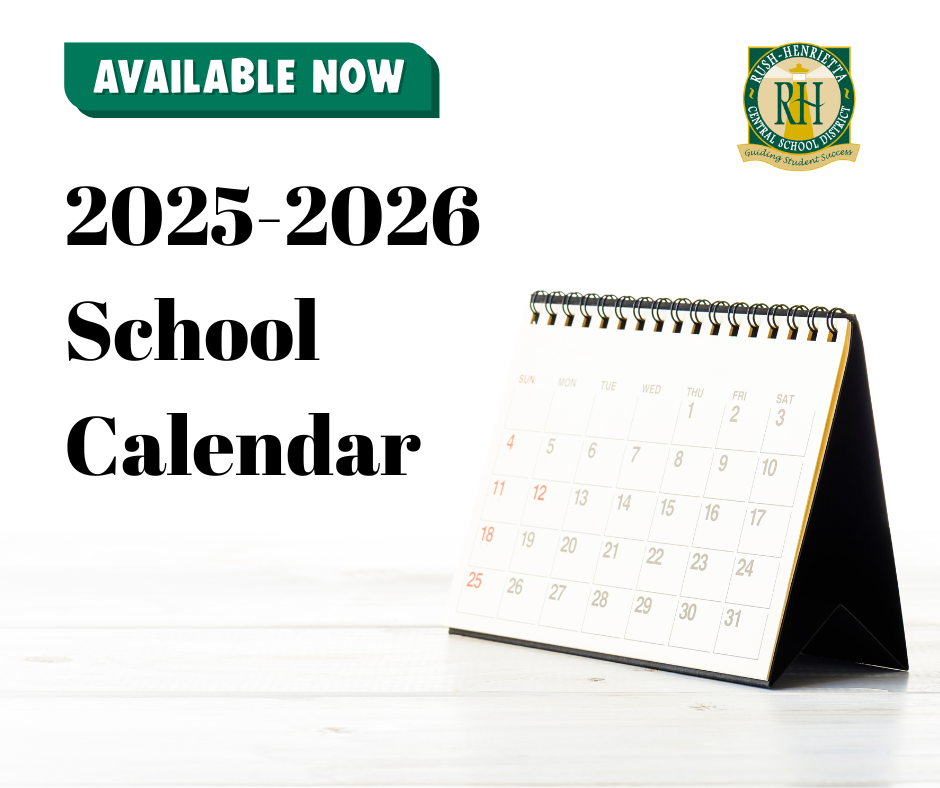  2025-2026 School Calendar available now